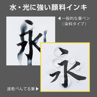 ぺんてる 速乾ぺんてる筆 カートリッジ ネイビー軸 黒 XFRPD-A 1本