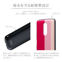 Xperia 1 SO-03L SOV40 耐衝撃ハイブリッドケース PALLET AIR Katie  トリコロールピンク（直送品）