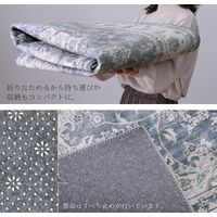 萩原 アンティーク絨毯風 プリントラグ カメオ 1900×2400mm グレー 240627012 1枚（直送品）