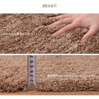 萩原 シャギータイプの毛足がふかふかでボリュームたっぷり玄関マット リオ 45cm×75cm グリーン 600011820 1枚