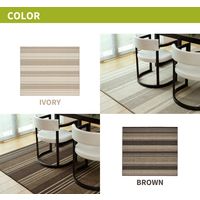 萩原 ダイニングラグ マージ 撥水機能付 日本製 2200×2500mm アイボリー 600022211 1枚（直送品）