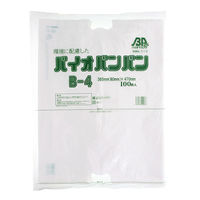 まつもと合成 HDポリ袋 バイオバンバンバッグ No.4 006638373 1ケース(100枚入×10袋 合計1000枚)