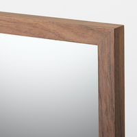 無印良品 壁に付けられる家具ミラー ウォールナット材 中 良品計画