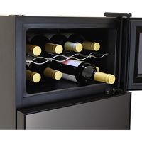 A-Stage 2ドア ミラーガラス 冷蔵庫一体型ワインクーラー 62L WRH-M262 1台（直送品）