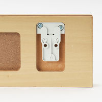 無印良品 壁に付けられる家具3連ハンガー オーク材突板 44cm 良品計画 幅440×奥行25×高さ100mm 3連ハンガー フック 可動式 収納 MUJI