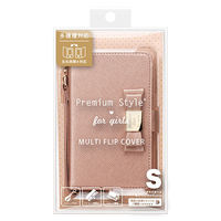 PGA 多機種対応 マルチフリップカバー for girls S シャンパンピンク PG-MFPS13PK 1個（直送品）