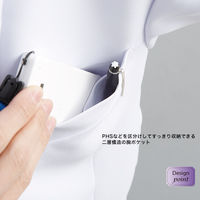 フォーク カ】1011TWー1 ホワイト L 1011TW-1-L 1枚　白衣　ドクターコート