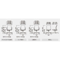 【組立設置込】内田洋行 カリッサ2 リング肘 クロス ナイロンキャスター ホワイトシェル アクアブルー 1脚（直送品）