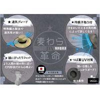 ヤマショウ 婦人麦わら帽子DX マスク付 ブルー YKH-703BL 1個（直送品）