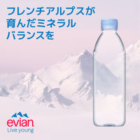 evian(エビアン) 伊藤園 ラベルレス 500ml 1セット（48本）【硬水】【ミネラルウォーター】