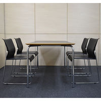 【軒先渡し】宮武製作所 MaD3.14 スタッキングチェア ブラック SCH-01BK 1セット（4脚入り）（直送品）