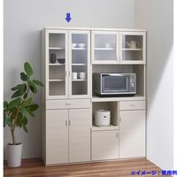 【軒先渡し】フナモコ スマートキッチン 食器棚 幅602×奥行445×高さ1800mm ホワイトウッド SKS-60K 1台（直送品）