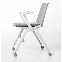 【設置込】コクヨ STACKA スタッカ 固定脚 肘付 ブラック×ホワイト K12-W011CZ-G4B6BK1 1脚（直送品）