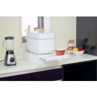 オスマック オスマック 天然木家電下スライドテーブル引き出し付き幅45ホワイト YSHK-45402W　1台（直送品）