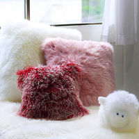 La joie ムートンクッション 羊クッション JOHN Jr. 黒顔 日本製（直送品）