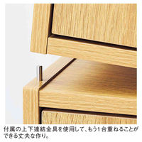 ストア・エキスプレス 木製簡易ロッカー(ダイヤル錠) 幅41×奥行29cm 3段 18836-12 1台 61-830-63-2（直送品）