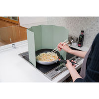 ビーワーススタイル すっきり暮らす油はねガード IH専用 パネル6枚タイプ 日本製 グリーン AB-170020S 1個（直送品）