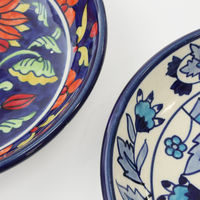 トモ・コーポレーション カレー&パスタ皿 22cm 深皿 プリヤ ストーンウェア ブルーガーデン 407124 1個（直送品）