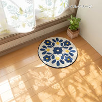 トモ・コーポレーション レースカーテン ラウキルト モンステラ柄 約105×178cm ライムグリーン 413145 1個（直送品）