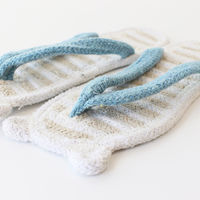 トモ・コーポレーション スリッパ コットンサンダル アニマル 耳付き ハンドメイド シロクマ 423381 1個（直送品）