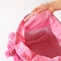 トモ・コーポレーション トートバッグ カンバディアパッチ 巾着 レディース ピンク 424601 1個（直送品）