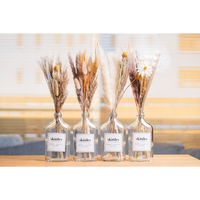 アンファンス ドライフラワー スキットル ガラスベース付き D 452292 1個（直送品）