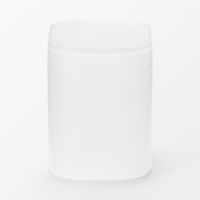 無印良品 再生ポリプロピレン入りコットン 綿棒ケース 蓋付 約１０７×７２×９１ｍｍ 1セット（1個×2） 良品計画