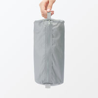 無印良品 ポリエステルたためる仕分けケース 筒形 グレー Ｓ 約１１×１１×２６ｃｍ 良品計画