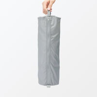 無印良品 ポリエステルたためる仕分けケース 筒形 グレー Ｍ 約１１×１１×３８ｃｍ 良品計画