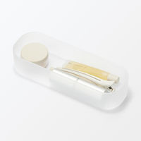 無印良品 再生ポリプロピレン入りメイクボックス１／４縦 約７５×２２０×４５ｍｍ 1セット（1個×2） 良品計画