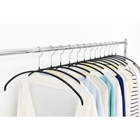 清水産業株式会社 人体ハンガー ブラック 60本組 119609 1セット(60個入)（直送品）