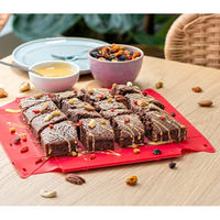 清水産業 洗いやすい たためる焼き型SQ レッド 120711 1個（直送品）