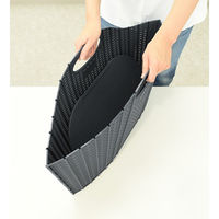 清水産業株式会社 折りたためるランドリーバスケット ラタン調 ピンク・グレー 2個組 120425 1セット(2個入)（直送品）