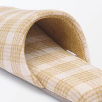 無印良品 綿フランネル履き心地やわらか足なりスリッパ ＸＬ ２７．５～３０ｃｍ用 マスタード 良品計画