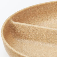 無印良品 レンジで使える ヤシの端材を使った 仕切り付きプレート ２枚組 良品計画