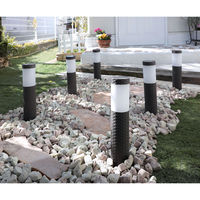 谷村実業 ラタン調ポールライト3本組 a34886 1セット(3本入)（直送品）