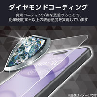 iPhone17 ガラスフィルム 高透明 光反射軽減 ブルーライトカット Gorilla(R) PM-A25AFLGAODBL エレコム（直送品）