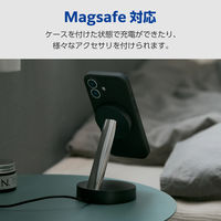 iPhone17 ケース ハイブリッドシリコン MAGKEEP ブラック PM-A25AHVSCMGBK エレコム 1個（直送品）