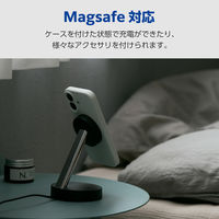 iPhone17 ケース ハイブリッドシリコン MAGKEEP グレー PM-A25AHVSCMGGY エレコム 1個（直送品）