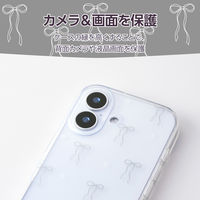 iPhone17 ケース ソフト 衝撃吸収 リボンデザイン シルバー PM-A25AIMLRISV エレコム 1個（直送品）