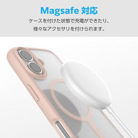 iPhone17 ケース ハイブリッド 衝撃吸収 軽量 薄型 MAGKEEP ベージュ PM-A25ATSLFCMBE エレコム 1個（直送品）