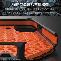 iPhone17 ケース ハイブリッド D3O(R) 超衝撃保護 レッド PM-A25AZEROD3RD エレコム 1個（直送品）