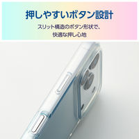 iPhone17 Pro ケース ソフト グラデーション ブルー PM-A25CUCWCBU エレコム 1個（直送品）