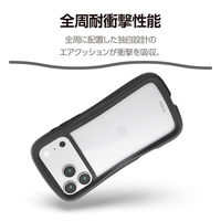 iPhone17 Pro Max ケース ハイブリッド 衝撃吸収 Grippy ブラック PM-A25DGRPFCBK エレコム 1個（直送品）