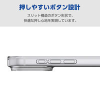 iPhone17 Pro Max ケース ソフト 薄型 磁気吸着対応メタルステッカー付 クリア PM-A25DUCTCR エレコム 1個（直送品）