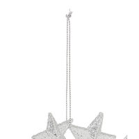 クリスマス　スターリースオーナメント(シルバー) LAKOLE/ラコレ