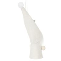 クリスマス　フェルトサンタ2点セット ホワイト LAKOLE/ラコレ