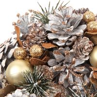 クリスマス　ドライリース(18cm) ナチュラル LAKOLE/ラコレ