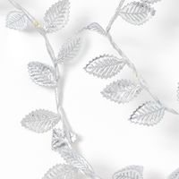 クリスマス　グリッターリーフ(シルバー) LAKOLE/ラコレ