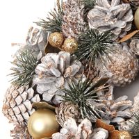 クリスマス　ドライリース(23cm) ナチュラル LAKOLE/ラコレ